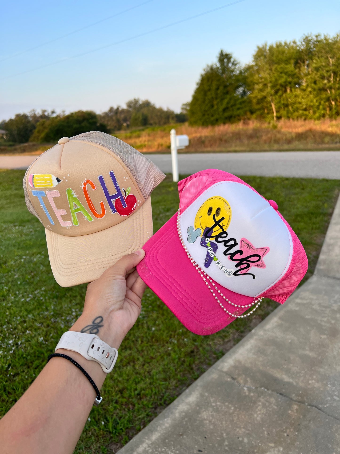 Hand Painted Trucker Hat